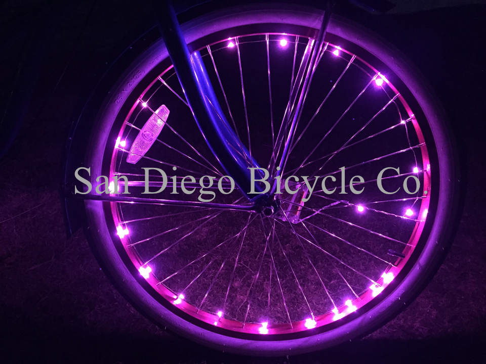 Custom bicycle wheel lights sales