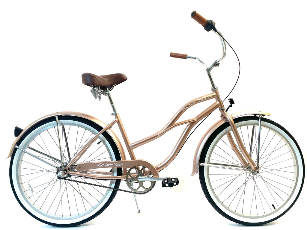 Women's 3 Speed Garnet - Rose Gold - Beach Cruiser SELECT