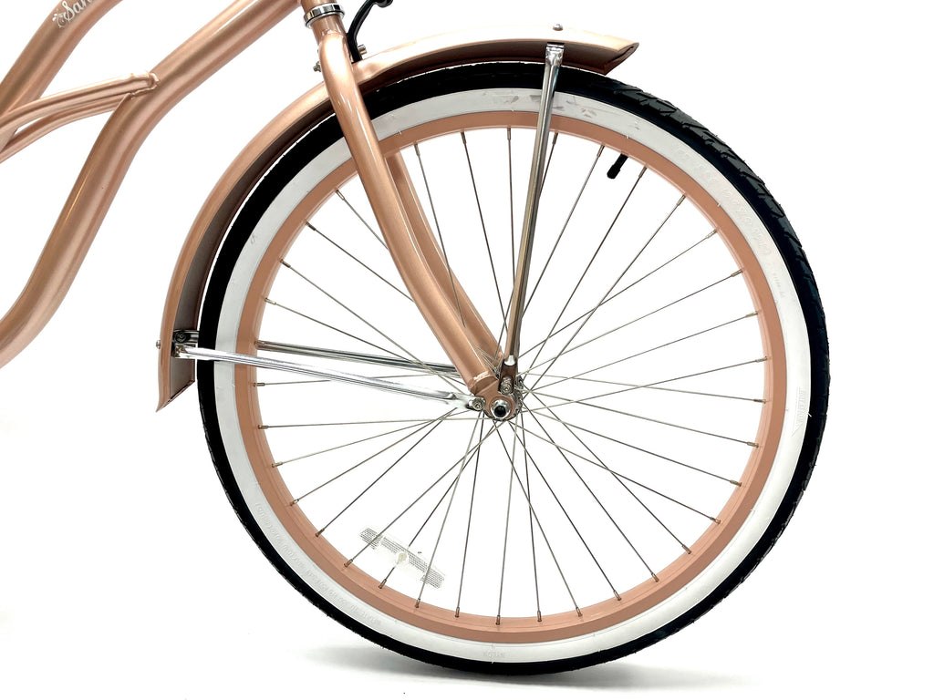 rose gold womens bicycle Ladies Garnet Beach Cruiser - Rose Gold